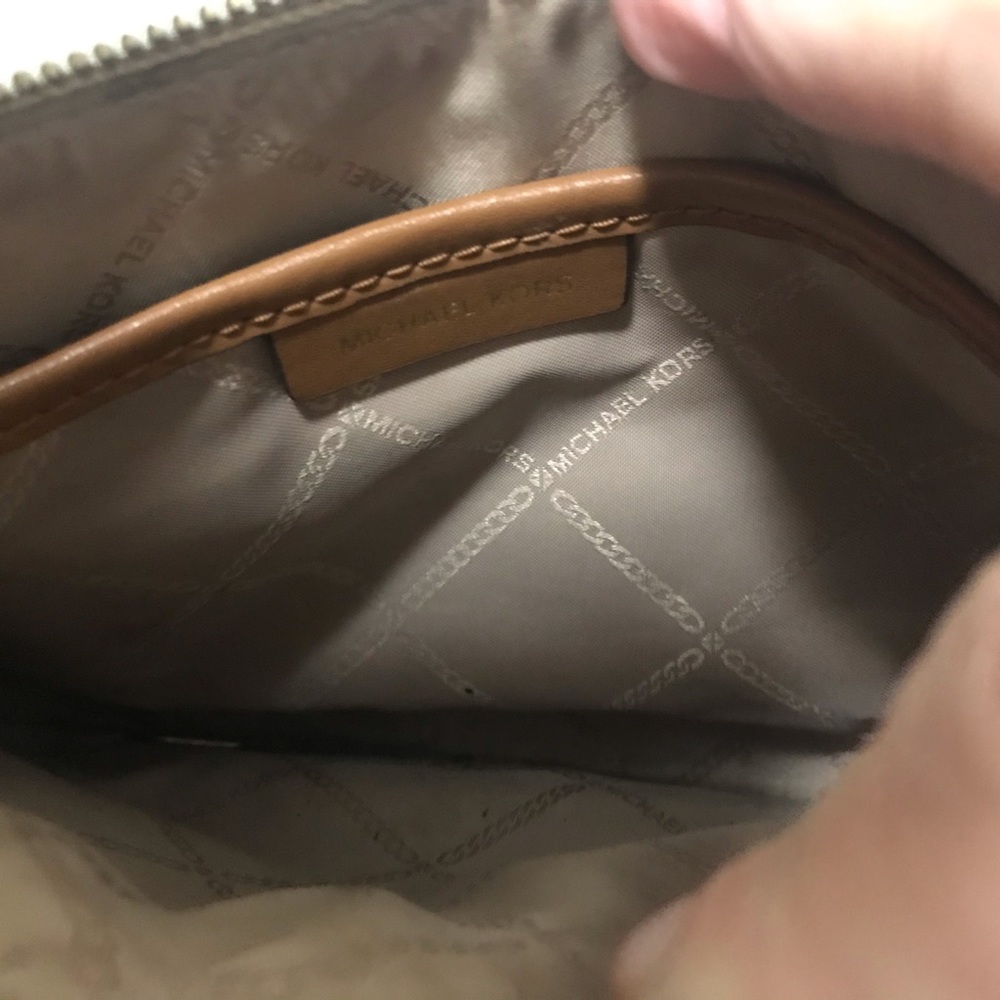 Michael Kors Large-Pebbled Triple-Pouch Crossbody Purse Brand-New